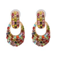 Fashion Simple Alloy Diamond-studded Earrings sku image 1