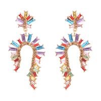 New Geometric Personality Earrings Korean Earrings sku image 1