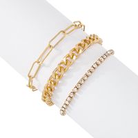 Fashion Multi-layered Wearing Geometric Diamond Bracelet sku image 1