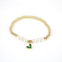 Nouveau Bracelet De Perles De Couleur Zircon En Forme De Coeur En Forme De Coeur Européen Et Américain sku image 4