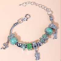 Retro Crystal Beaded Bracelet Diy Handmade Colorful Glass Beaded Bracelet sku image 5