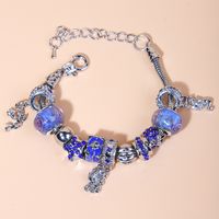 Retro Crystal Beaded Bracelet Diy Handmade Colorful Glass Beaded Bracelet sku image 6