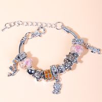 Retro Crystal Beaded Bracelet Diy Handmade Colorful Glass Beaded Bracelet sku image 4