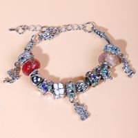 Retro Crystal Beaded Bracelet Diy Handmade Colorful Glass Beaded Bracelet sku image 9
