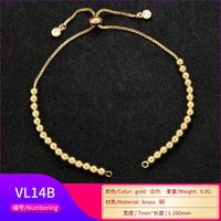 Fashion Geometric Bracelet Accessories Copper Bead Chain Bracelet Accessories sku image 1