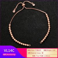 Fashion Geometric Bracelet Accessories Copper Bead Chain Bracelet Accessories sku image 3