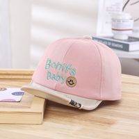 Candy Color Embroidery Soft Brim Hat Spring And Autumn Outdoor Sunshade Baby Hat sku image 2