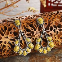 Ancient Style Ivory White Turquoise Earrings Exaggerated Drop Earring main image 6