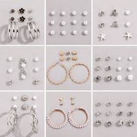 Fashion Classic Trend Lady Exquisite Hoop Earring Stud Earring Set main image 2