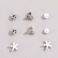 Fashion Classic Trend Lady Exquisite Hoop Earring Stud Earring Set sku image 7
