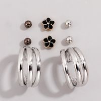 Fashion Classic Trend Lady Exquisite Hoop Earring Stud Earring Set sku image 2