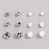 Fashion Classic Trend Lady Exquisite Hoop Earring Stud Earring Set sku image 3