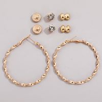 Fashion Classic Trend Lady Exquisite Hoop Earring Stud Earring Set sku image 5
