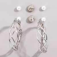 Fashion Classic Trend Lady Exquisite Hoop Earring Stud Earring Set sku image 9