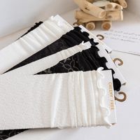 Socks Female Lace Black And White Middle Tube Net Yarn Breathable Pile Socks Wholesale main image 4