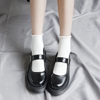 Simple White Socks Female Fashion Medium Tube Thin Section Breathable Cotton Socks main image 3