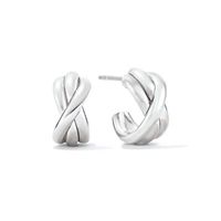 European And American New Cross-wrapped C-shaped Earrings main image 3