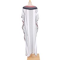 European And American New Style Quick-drying Polyester Black And White Striped Robe On The Beach main image 5