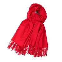 Scarf For Women In Winter Imitation Cashmere Red Dual-use Bib Autumn And Winter main image 2