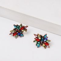 New Creative Geometric Diamonds Stud Earrings main image 3