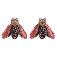 New Creative Insect Moth Diamond-studded Earrings main image 2