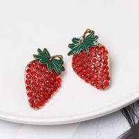 New Strawberry Earrings Three-dimensional Earrings main image 5