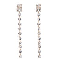 Fashion Long Alloy Diamond Tassel Earrings Female Trend Light Luxury Earrings main image 6