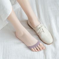 Summer Forefoot Open Toe Cotton Pad Silicone Non-slip Sandals Fish Mouth Single Shoe Socks main image 5