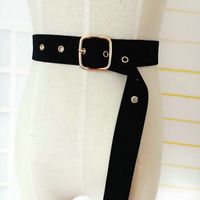 Simple Velvet Belt Women's Decoration Bandage Drape Belt Girdle main image 3