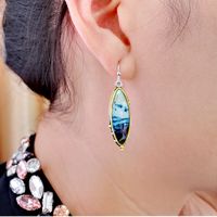 European Opal Earrings Female Bohemian Ocean Style Retro Earrings Wholesale main image 3