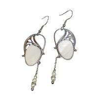 European And American Creative Swan, Mussel Shell Pearl Exaggerated Earrings main image 6