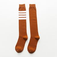 Stripe Socks College Style Korean Version Medium Tube Cotton Knee Socks sku image 3