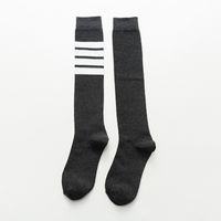 Stripe Socks College Style Korean Version Medium Tube Cotton Knee Socks sku image 4