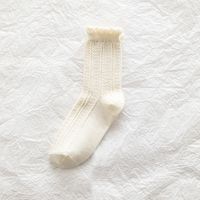 Retro Style Japanese Style Lace Middle Tube Thin Women's Socks Cotton Socks sku image 8