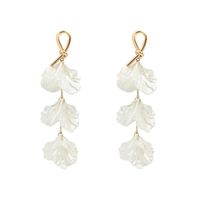 Fashion Shell Flower Earrings Female Korean Long Shell Flower Earrings Wholesale sku image 1