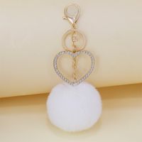 Fashion Fur Plush Crown Keychain Alloy Pendant Fashion Plush Bag Pendant Wholesale sku image 4