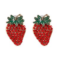 New Strawberry Earrings Three-dimensional Earrings sku image 1
