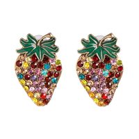 New Strawberry Earrings Three-dimensional Earrings sku image 2