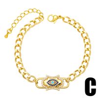 European And American Star Moon Bracelet Simple Cuban Chain Bracelet sku image 3