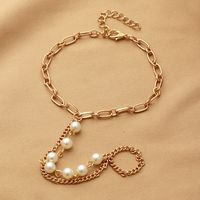 European And American Bohemian Simple Pearl Chain Creative Bracelet Jewelry sku image 1