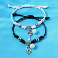 European And American Fashion Creative Luminous Beads Couple Bracelet sku image 1