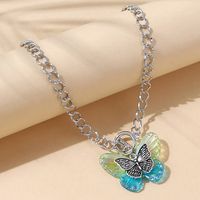 European And American Trendy Butterfly Alloy Necklace main image 1