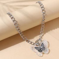European And American Trendy Butterfly Alloy Necklace sku image 2