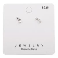 Fashion Three Star Shape Crystal Earrings Wholesale main image 3