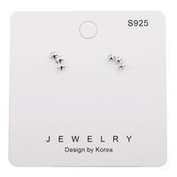 Fashion Three Star Shape Crystal Earrings Wholesale main image 4