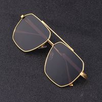 Retro Double Beam Shades Uv-proof Sunglasses Men's Trendy Casual Glasses main image 3