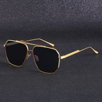Retro Double Beam Shades Uv-proof Sunglasses Men's Trendy Casual Glasses main image 4