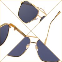 Retro Double Beam Shades Uv-proof Sunglasses Men's Trendy Casual Glasses main image 5
