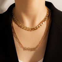 Fashion Thick Chain Hip-hop Retro Necklace sku image 2