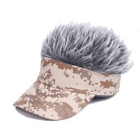 European And American Personality Camouflage Wigs Baseball Caps Wholesale main image 6